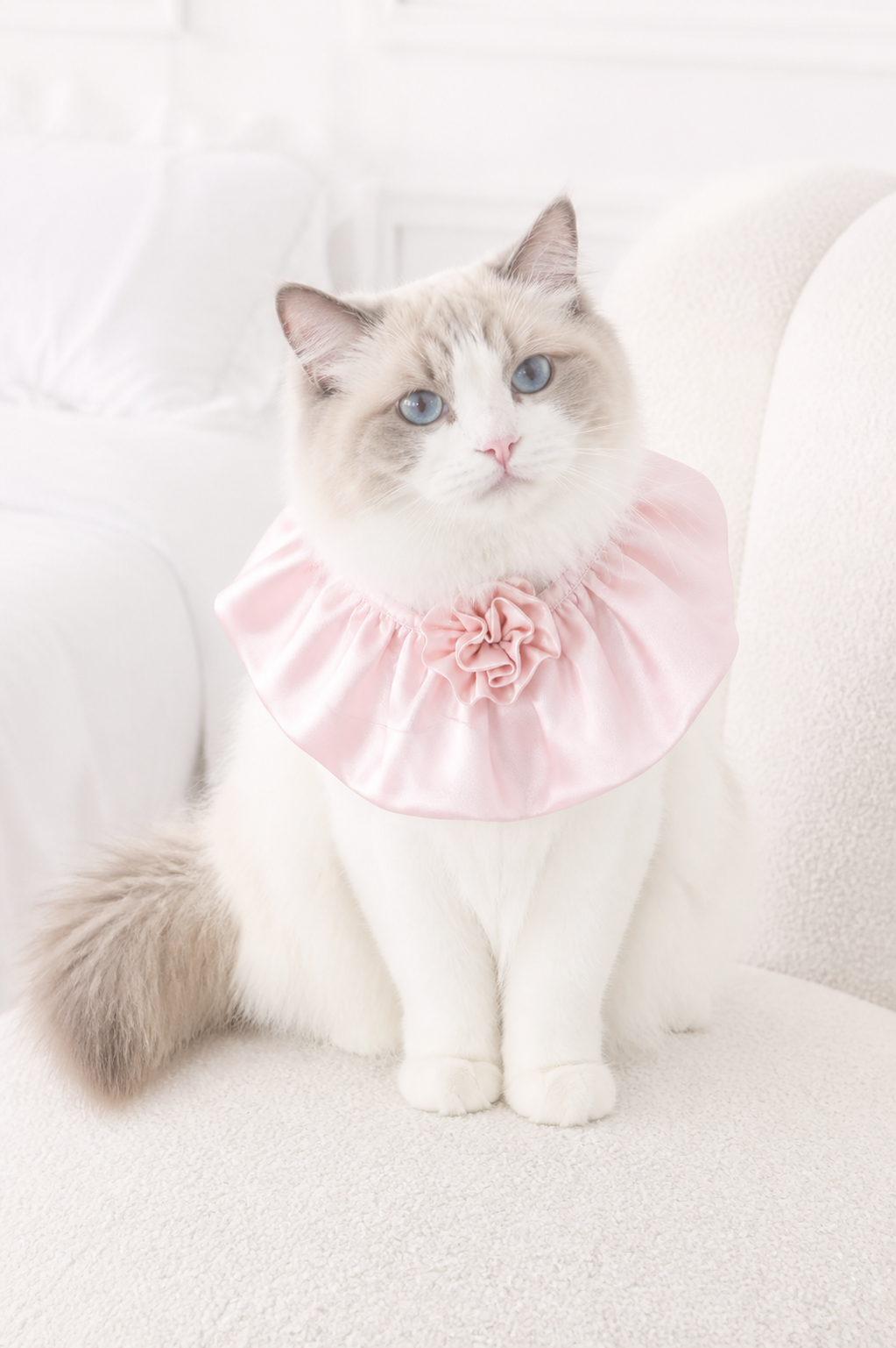 Rosé Moonlight Satin Halter Lounge Set